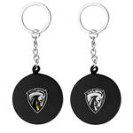 KH20116 Hockey Puck Stress Reliever Keychain With Custom Imprint